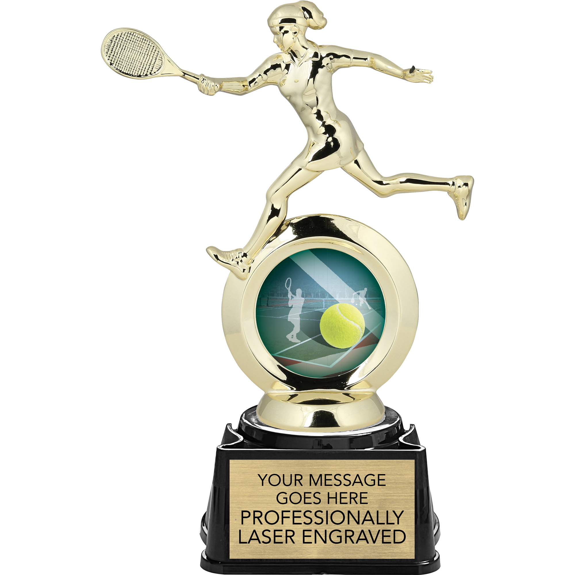 Tennis Female All-Star Insert Trophy - 8.375 inch